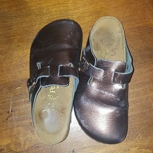 Copper Papillio by Birkenstock clogs